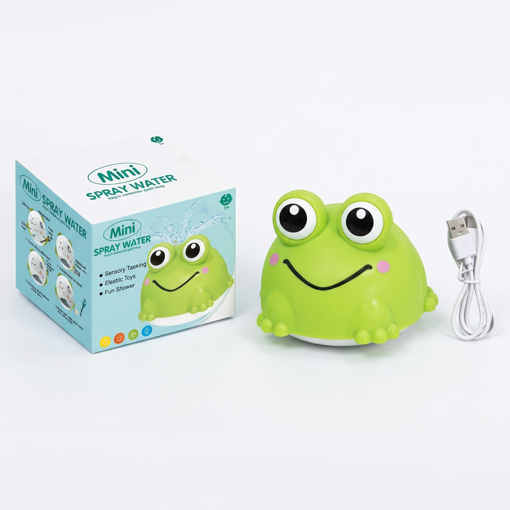 FrogSplash – Alegre e interactivo – Fuente de agua automática