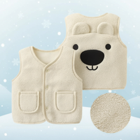 Thumbnail for Baby Bear Fleece Vest – Cálido y suave – Chaleco infantil con ositos