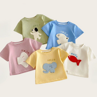 Thumbnail for LittlePatch – Dibujos animados y diversión  – Camiseta infantil con parches de dibujos animados