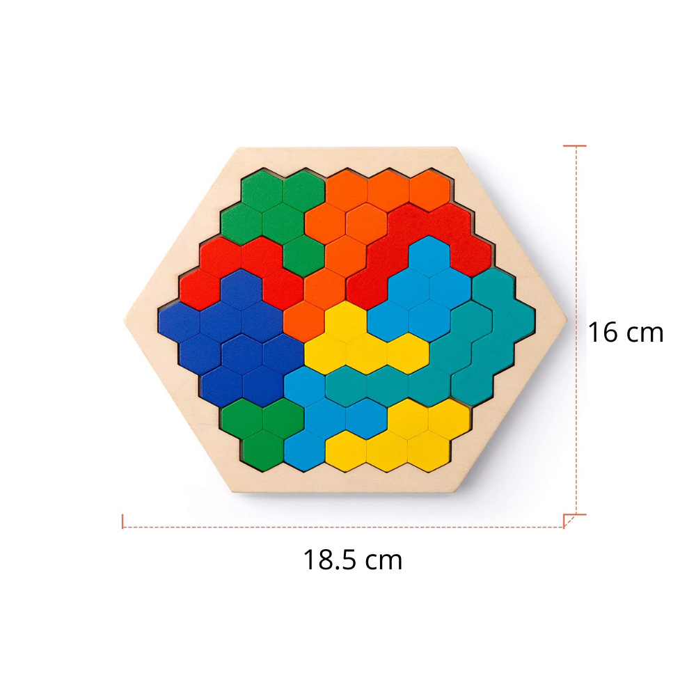 Hexagon Puzzle™ - Soluciones infinitas - Rompecabezas hexagonal