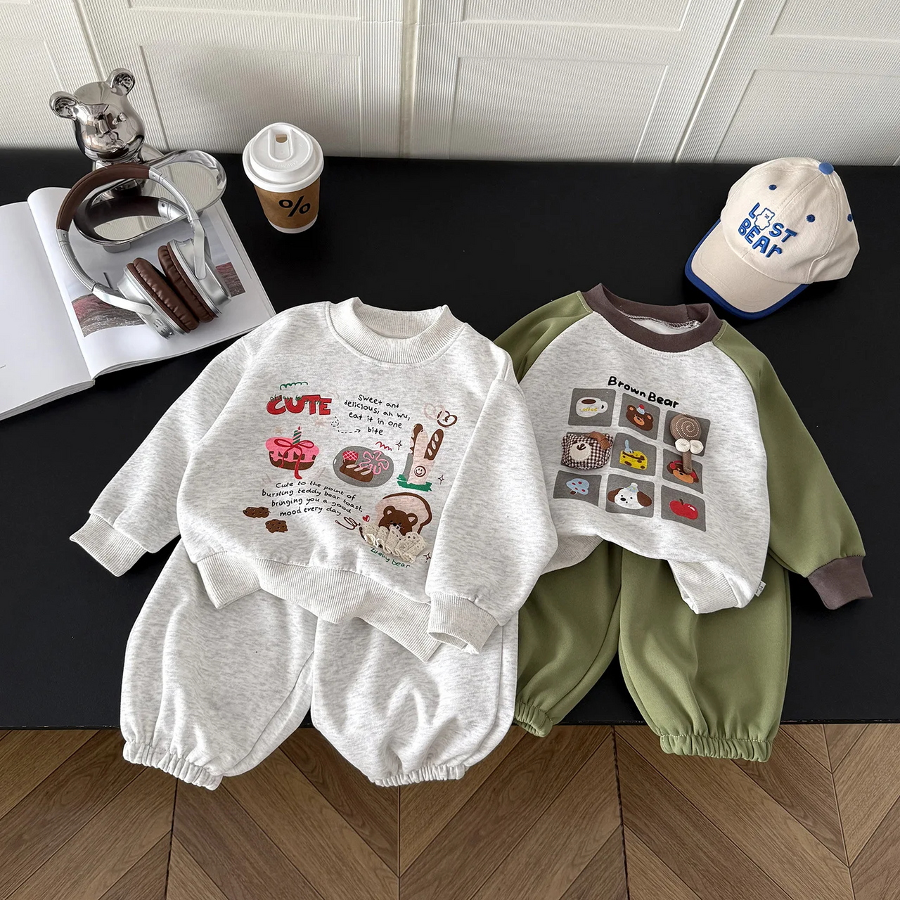 MiniBuddy – Suave y práctico: conjunto de jersey infantil de manga larga