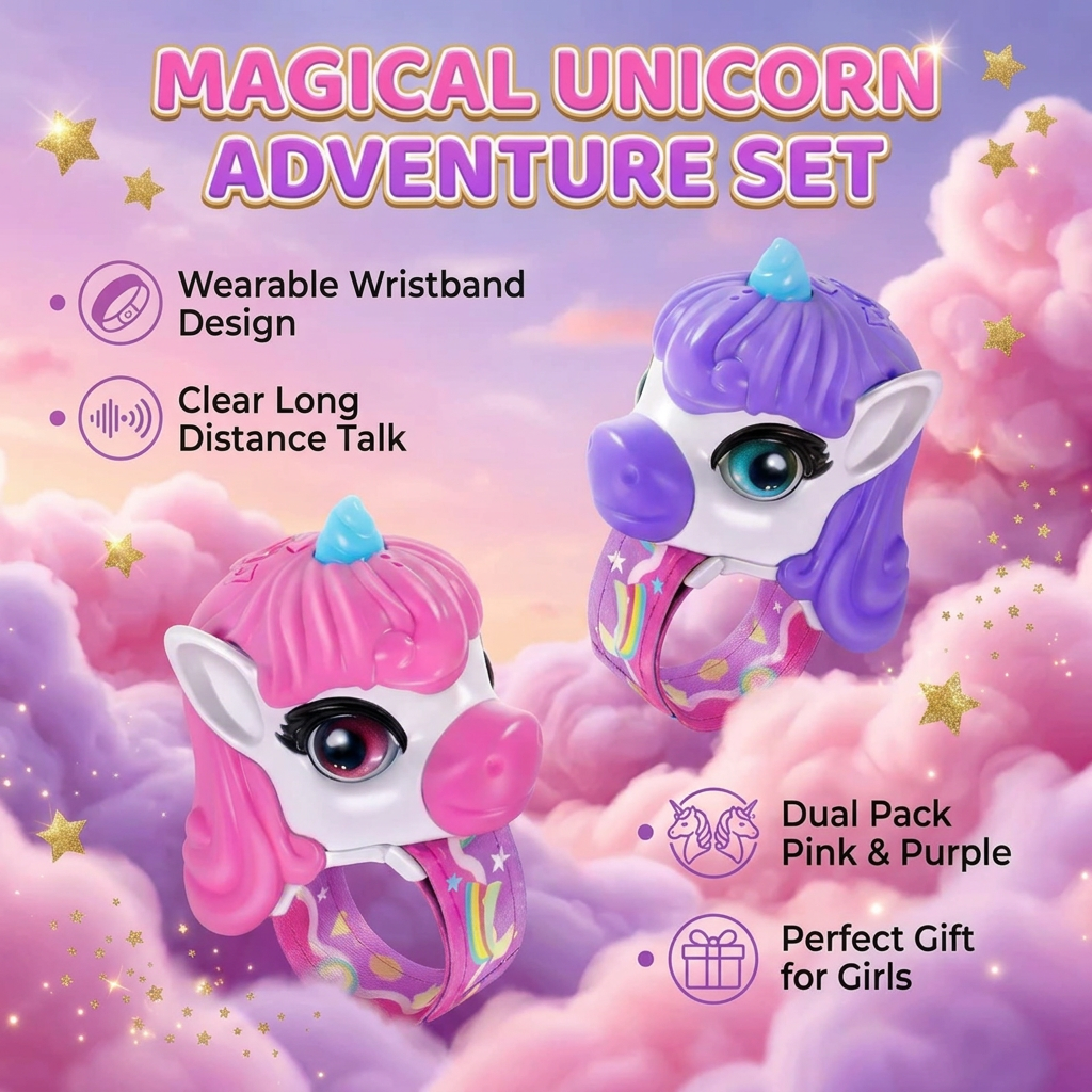 UnicornTalk – Adorable e interactivo: walkie-talkie de unicornio para niños