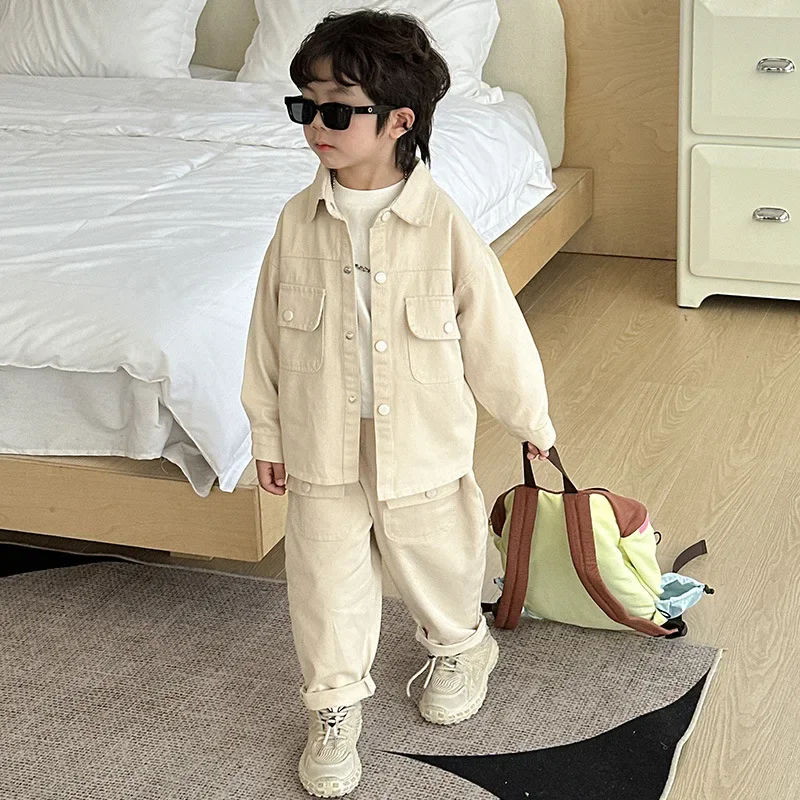 Boys Fashion – Moderno y cómodo – Conjunto cargo para niños