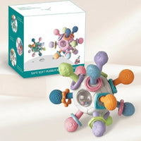 Thumbnail for CalmChew – Suave y seguro: anillo de dentición de silicona 3 en 1