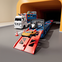 Thumbnail for CarHauler – Divertido y lleno de aventuras – Set de juego con camión transportador de coches y coches de carreras