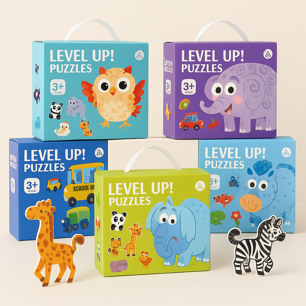 Woods™ - Motricidad fina y creatividad - Puzzle 6 en 1