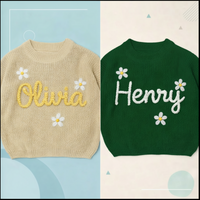 Thumbnail for TinyStitch – Jersey de punto personalizado con nombre para niños