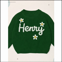 Thumbnail for TinyStitch – Jersey de punto personalizado con nombre para niños