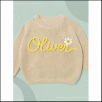 Thumbnail for TinyStitch – Jersey de punto personalizado con nombre para niños