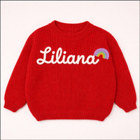 Thumbnail for TinyStitch – Jersey de punto personalizado con nombre para niños