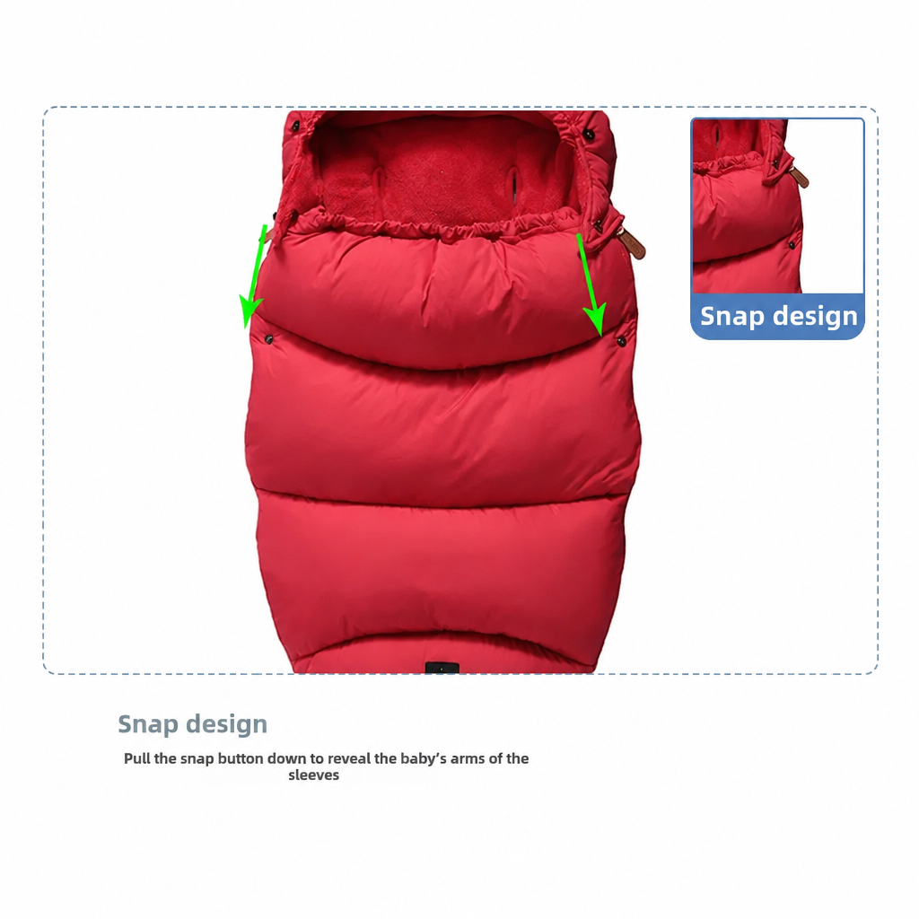 CozyRide – Cálido y acogedor – Saco de dormir para bebé para cochecito