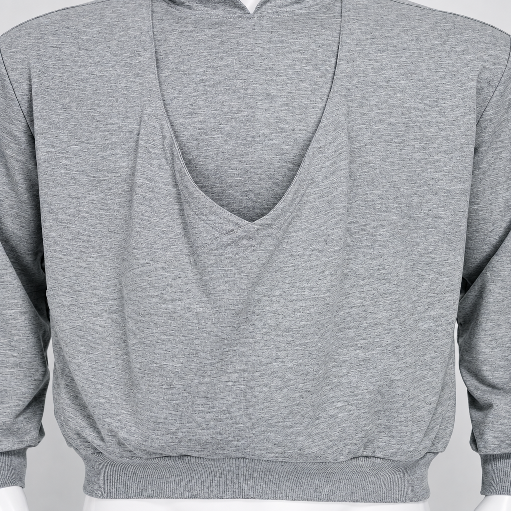CuddleDad – Cómoda y práctica: sudadera con capucha para hombre con bolsillo tipo canguro