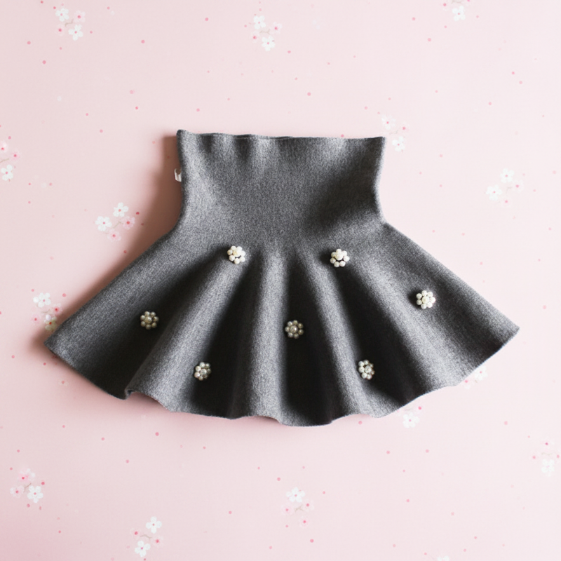 Girls Knitted Skirt – Comodidad y estilo – Falda infantil