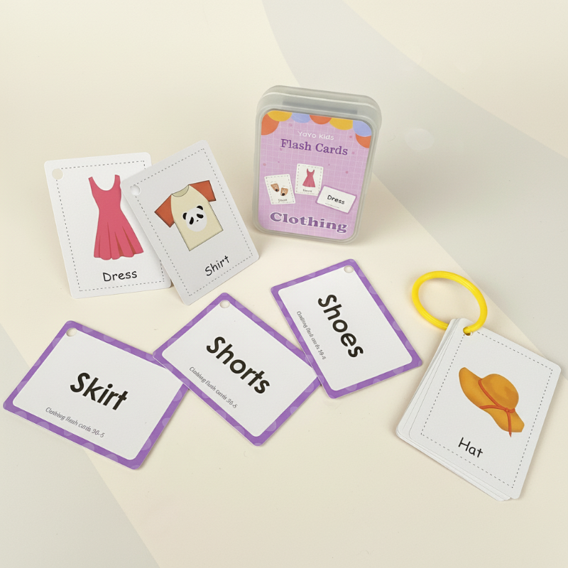 SmartyCards – Alegre y rico en lenguaje – Tarjetas educativas con palabras (inglés)
