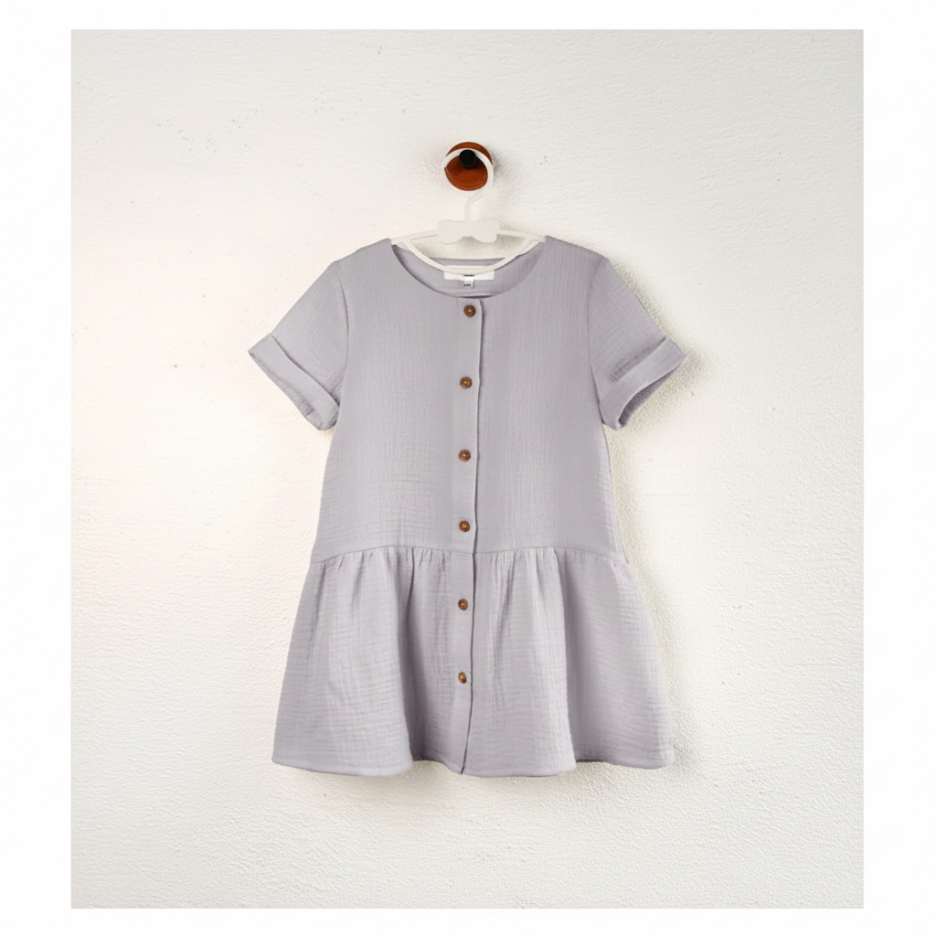 LunaDress – Elegante y vaporoso: vestido infantil con corte en A