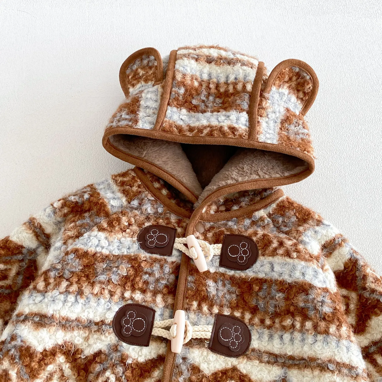 LittleWarm – Acogedor y elegante: abrigo de invierno con diseño Fair Isle