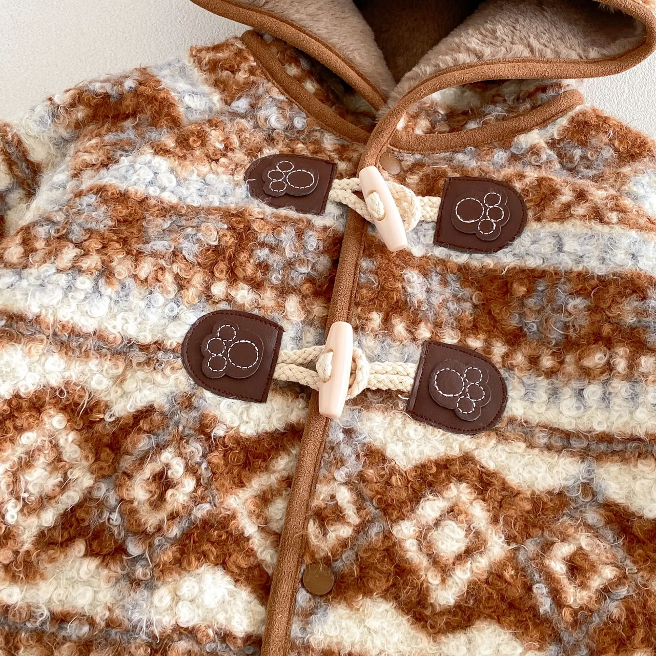 LittleWarm – Acogedor y elegante: abrigo de invierno con diseño Fair Isle