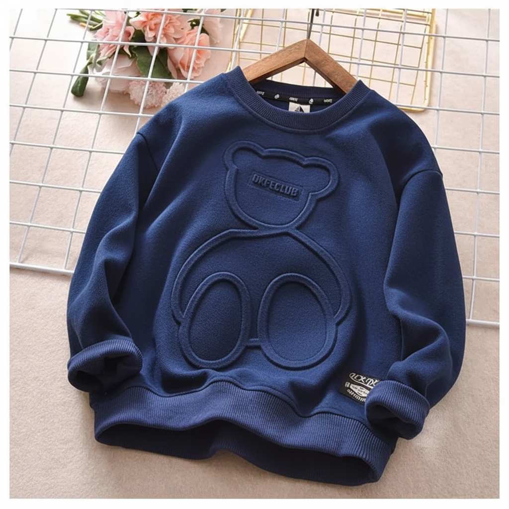 LittleCloud – Cómodo y acogedor: jersey con diseño de osos en 3D