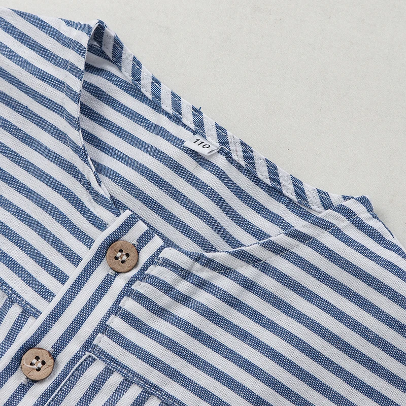 LittleClassic – Elegante y cómoda: camisa de lino para niño con detalle de botones