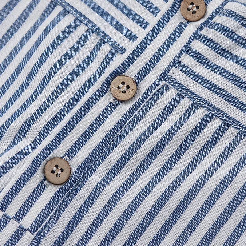 LittleClassic – Elegante y cómoda: camisa de lino para niño con detalle de botones