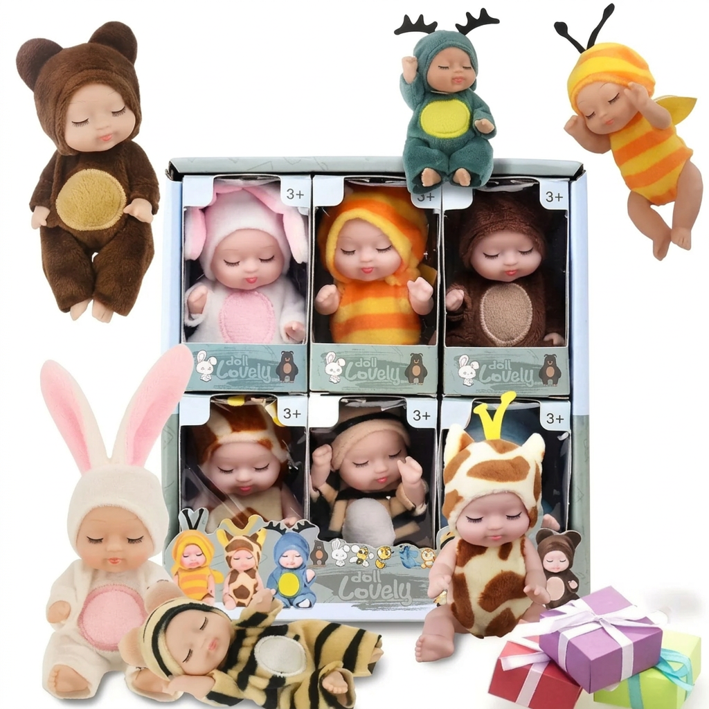 LittleDolly – Bonita y acogedora: muñequita con un alegre disfraz de animalito