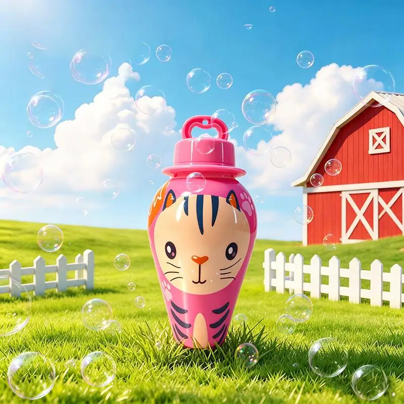 BubblePals – Alegre y divertido – Mini máquina de pompas antiderrame con diseño de animales