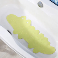 Thumbnail for AquaJoy – Antideslizante y seguro: alfombra de baño para niños con forma de cocodrilo