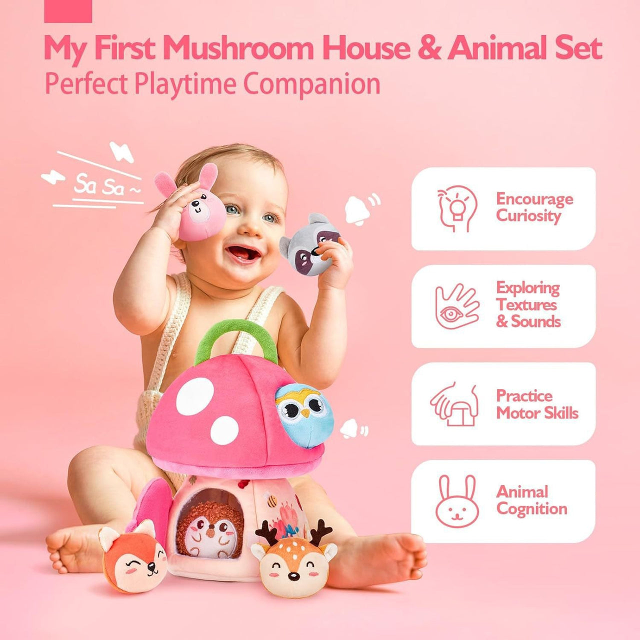 JungleHive – Juego y aprendizaje: peluche sensorial en el bosque