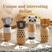 Thumbnail for WoodyFriends – Motricidad y diversión – Juguetes apilables de madera con forma de animales