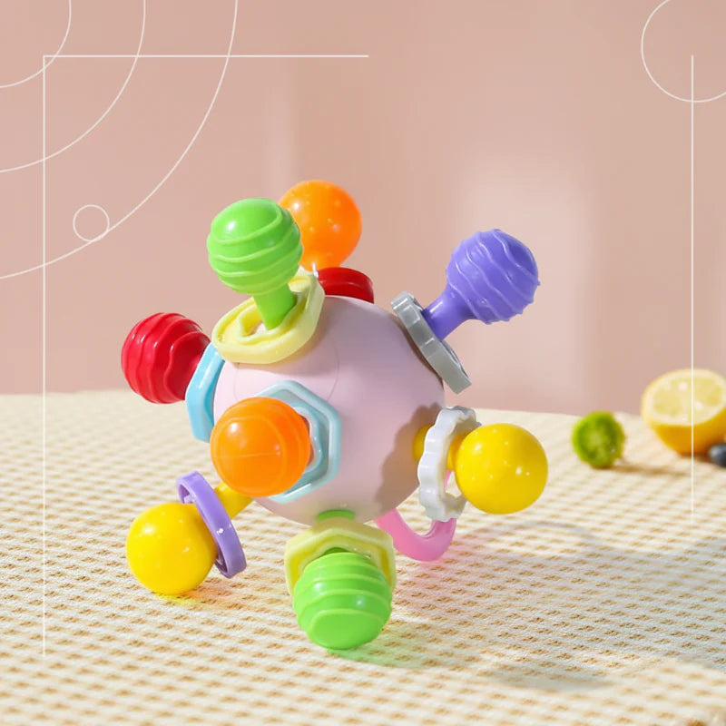 CalmChew – Suave y seguro: anillo de dentición de silicona 3 en 1