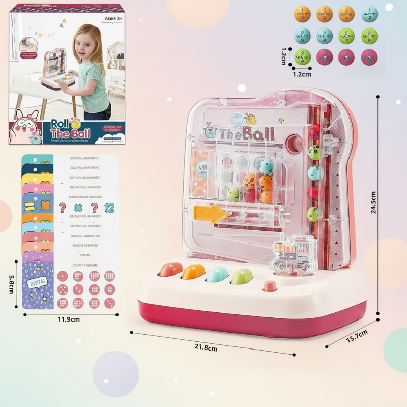 Montessori Math Track Game – Aprendizaje y lógica – Juego de la pista de bolas