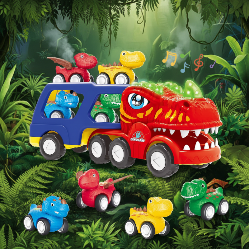 DinoDrive – Creativo y aventurero – Set de juego «Camión 5 en 1»
