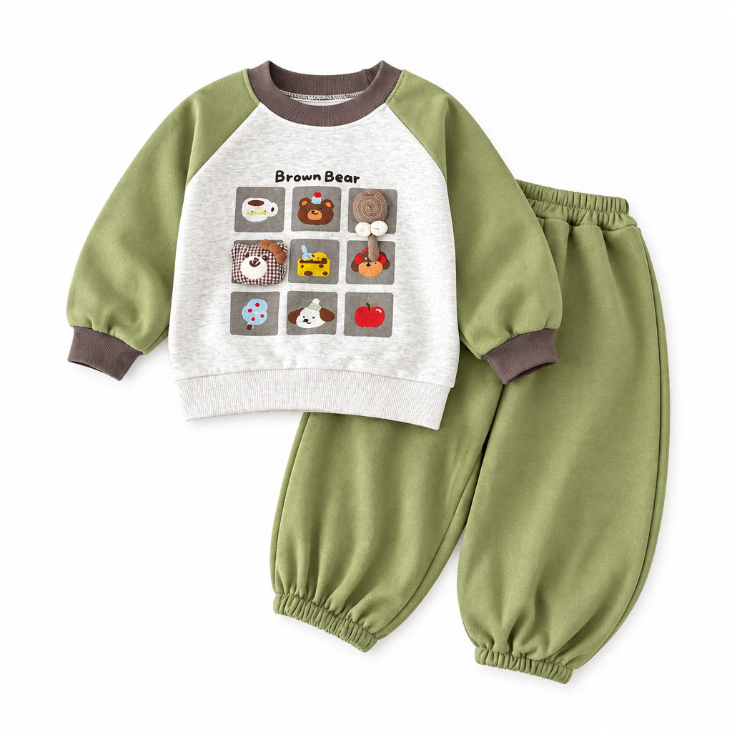 MiniBuddy – Suave y práctico: conjunto de jersey infantil de manga larga