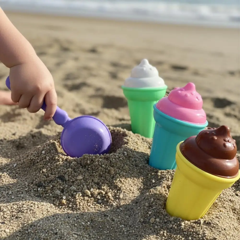 BeachFun – Diversión en la arena y creatividad – Set de juego «Helado de playa»