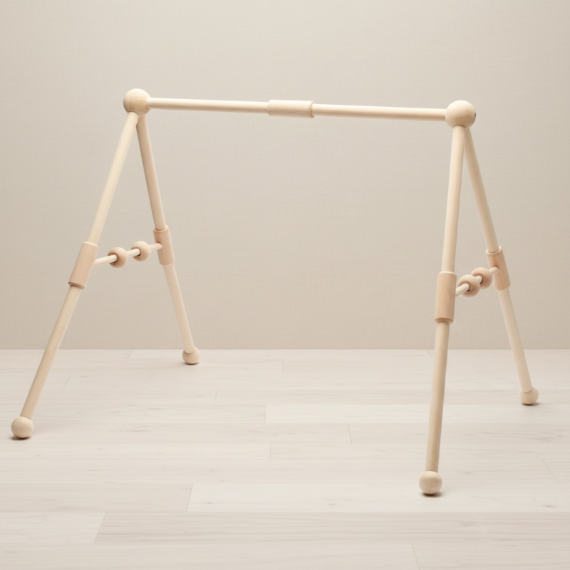 Wooden Baby Rattle Toy – Sensorial y seguro – Gimnasio para bebés