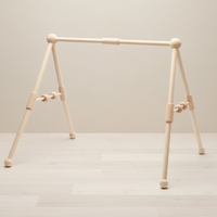 Thumbnail for Wooden Baby Rattle Toy – Sensorial y seguro – Gimnasio para bebés