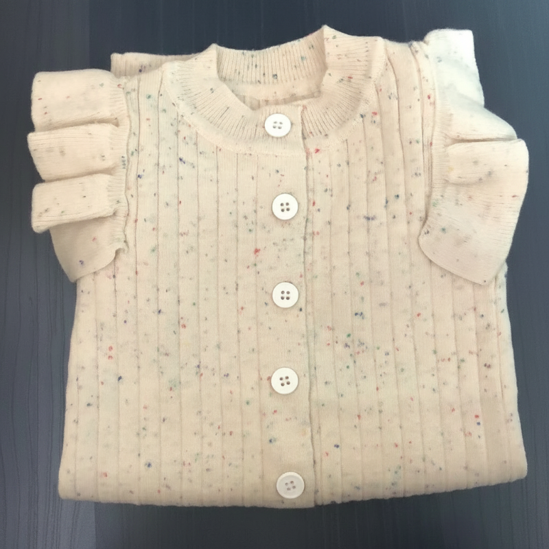 MiniAurora – Suave y elegante – Conjrito de punto para bebé con alas de ángel y diadema