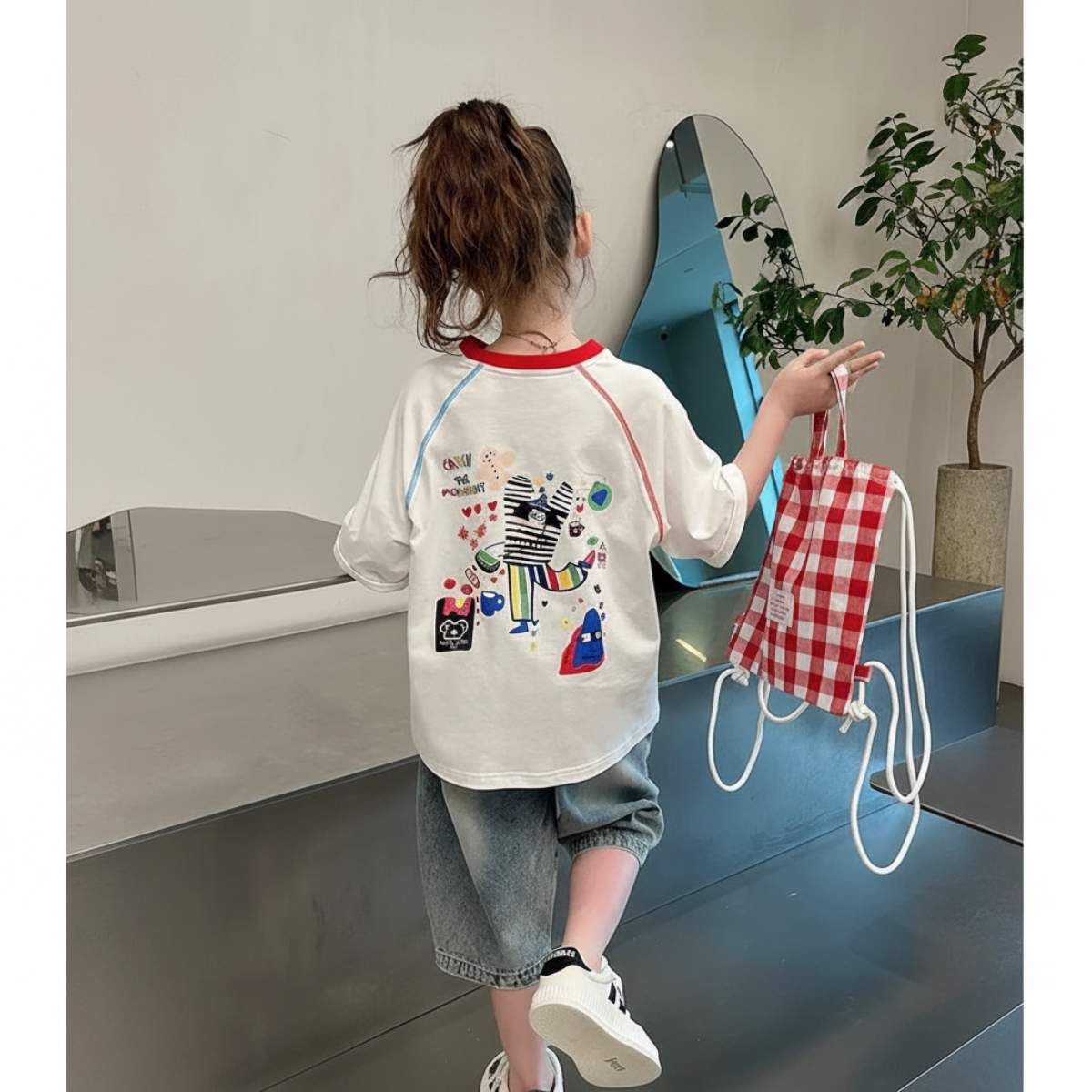 LittleVibe – Diversión y creatividad – Camiseta extragrande con ilustración a todo color
