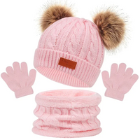 Thumbnail for CozyPom – Cálido y suave: conjunto de invierno con gorro, bufanda y guantes