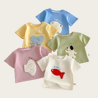 Thumbnail for LittlePatch – Dibujos animados y diversión  – Camiseta infantil con parches de dibujos animados