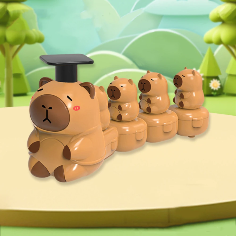 Capybara Train Toy – Divertido y adorable – Tren a toda marcha