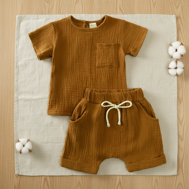 Baby Summer Outfit – Ligero y cómodo – Conjunto de ropa