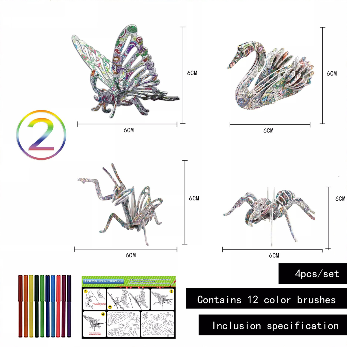 3D Color Puzzle™ - Pinta tu propio edificio - Rompecabezas para colorear en 3D