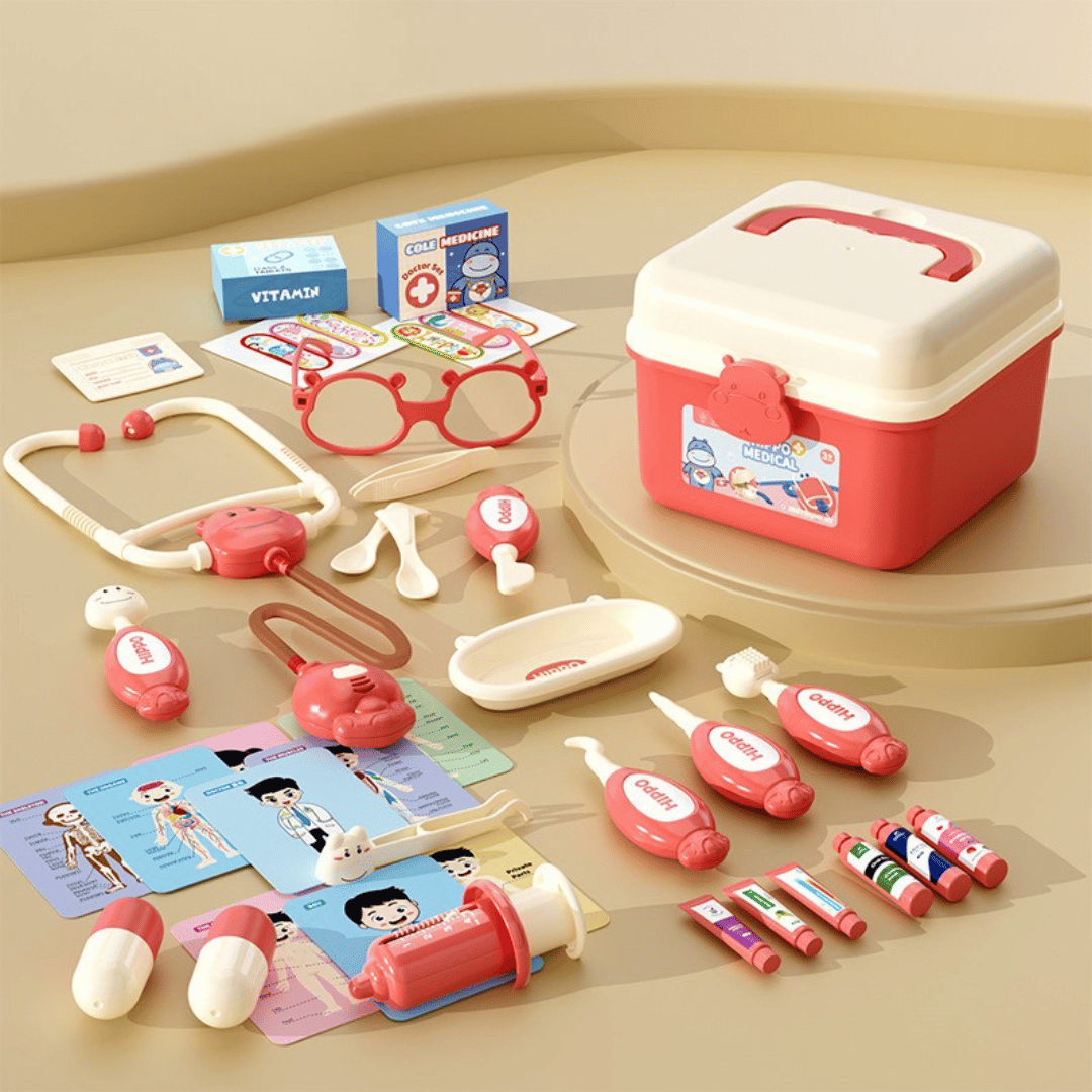 Hippo Doctors Set™ - Mini médicos en acción - Set de médico hipopótamo