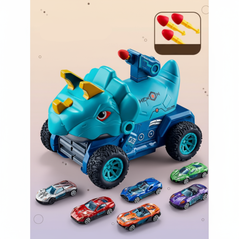 TurboRex – Aventurero e interactivo: coche de juguete dinosaurio