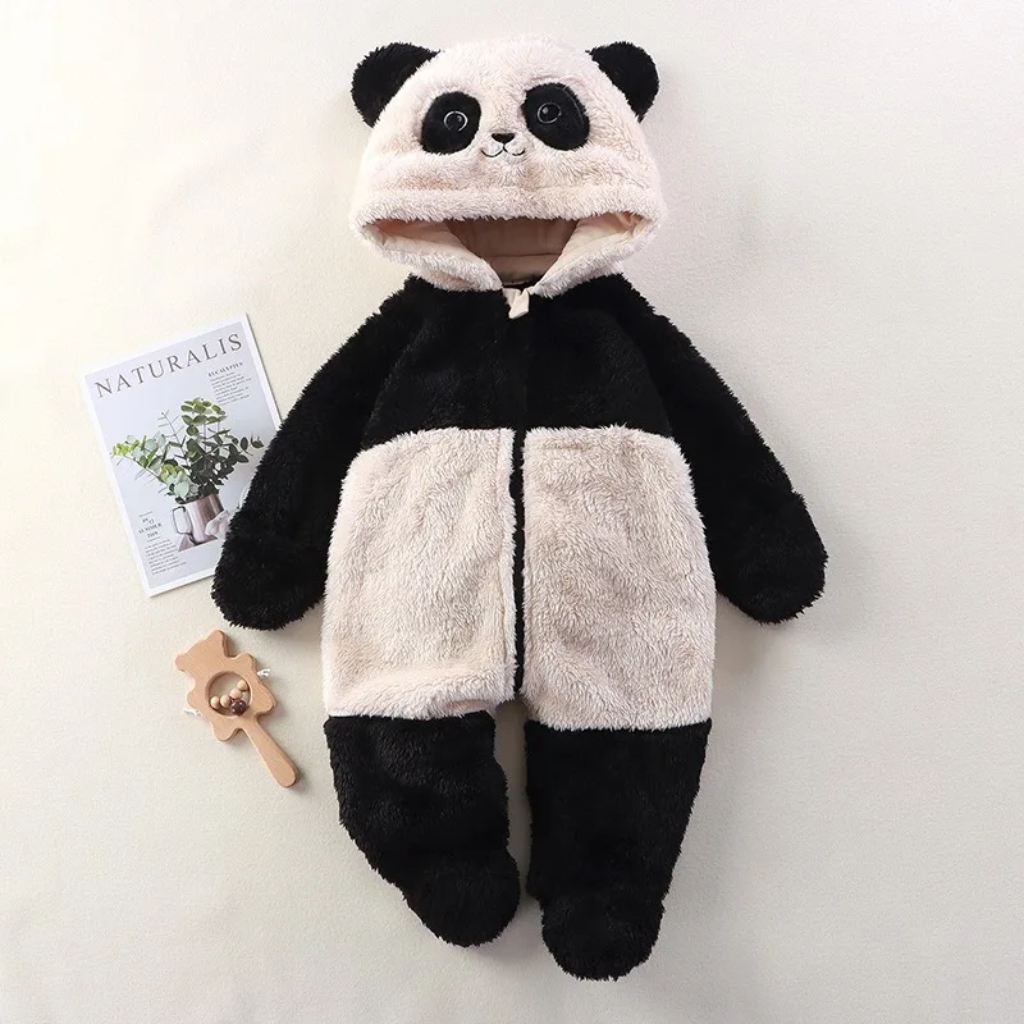 CozyBear – Suave y cálido – Body para bebé con capucha de animales