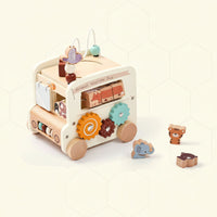 Thumbnail for BusyRide – Educativo y versátil: autobús de actividades Montessori de madera