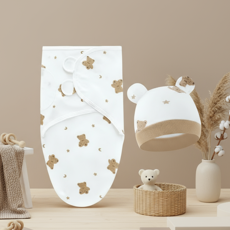 SnuggleBear – Suave y cálida: manta envolvente para bebés