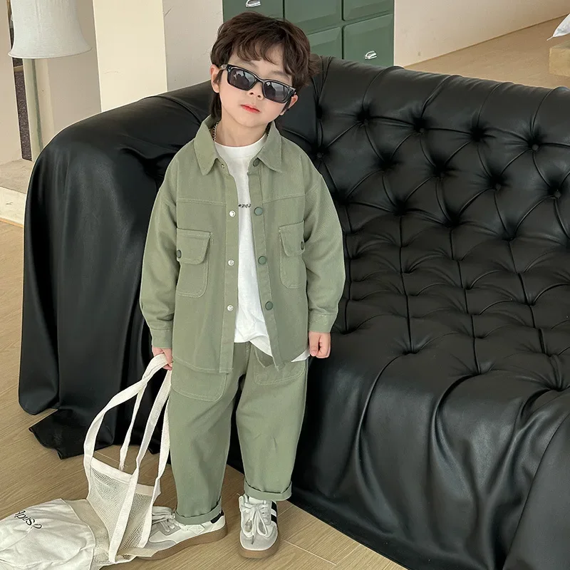 Boys Fashion – Moderno y cómodo – Conjunto cargo para niños