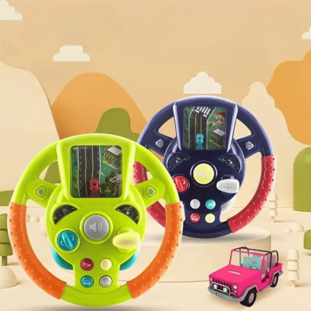 Toy Steering Wheel™ - Volante Mini, Maxi-Fun - Volante de juguete